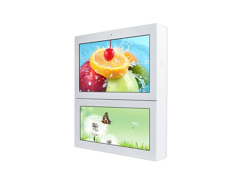 Dual screen outdoor display