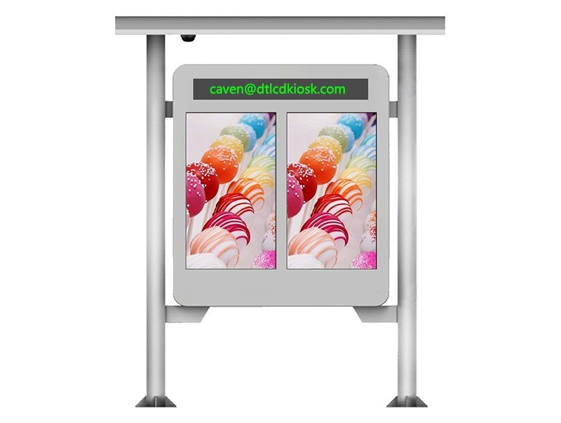 Outdoor dual screen multimedia player